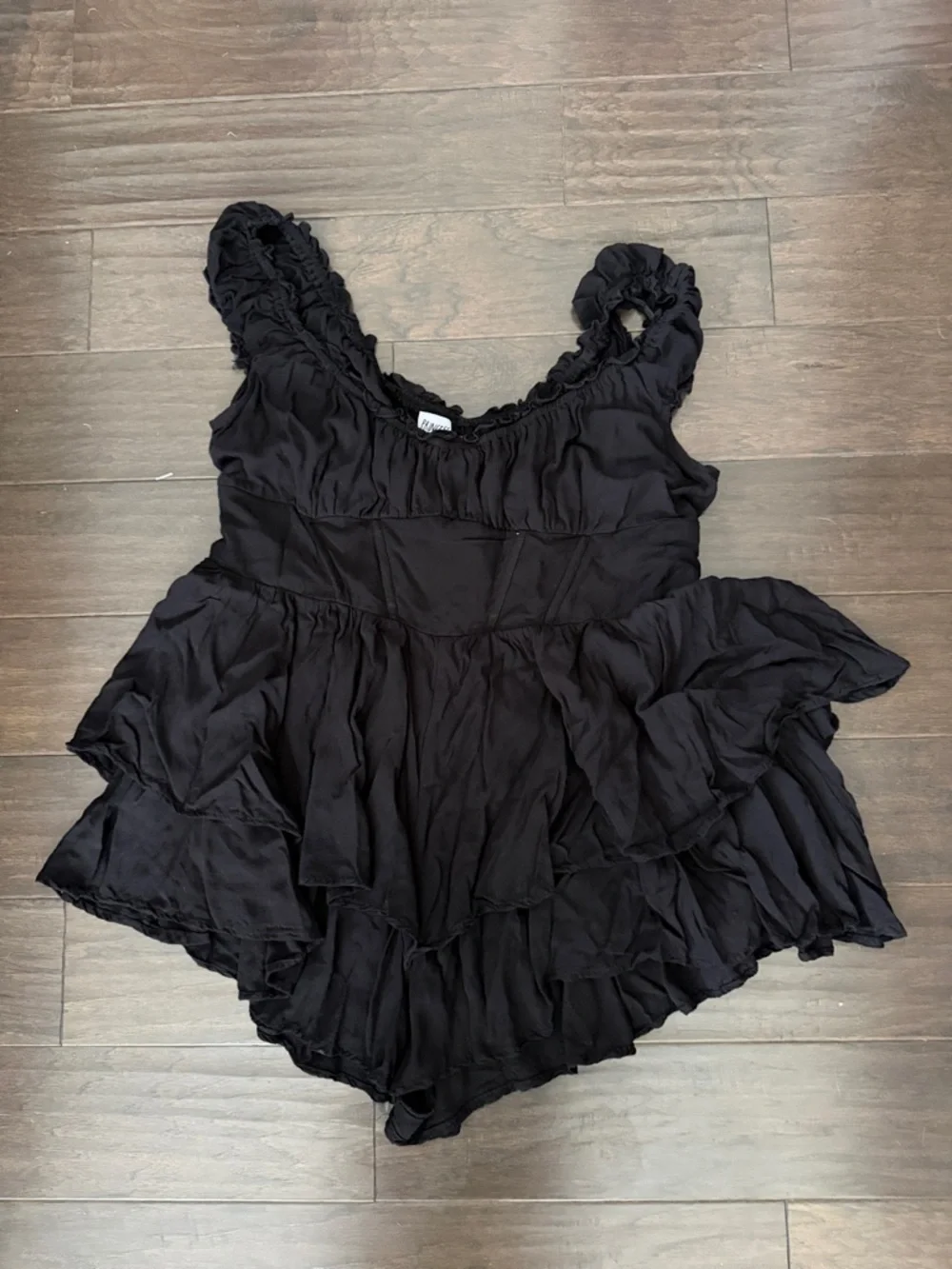 Princess Polly Curve Black Tahiti Corset Romper Size US 16